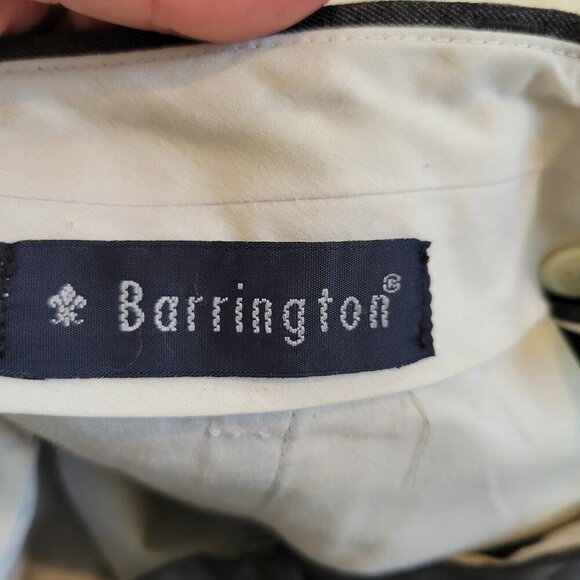 Barrington Men Business Casual Wide Leg Gray Trouser Slacks Pants size 34W x 30L - Picture 7 of 9